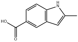 2-methyl-1H-indole-5-carboxylic acid Struktur