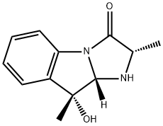 3H-Imidazo[1,2-a]indol-3-one, 1,2,9,9a-tetrahydro-9-hydroxy-2,9-dimethyl-, (2S,9R,9aS)- (9CI) Struktur