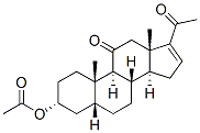 3alpha-hydroxy-5beta-pregn-16-ene-11,20-dione 3-acetate Struktur