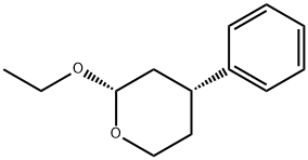 2H-Pyran,2-ethoxytetrahydro-4-phenyl-,(2S,4R)-(9CI) Struktur