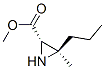 2-Aziridinecarboxylicacid,3-methyl-3-propyl-,methylester,(2S,3R)-(9CI) Struktur