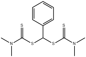 benzylidene bis(dimethyldithiocarbamate)  Struktur