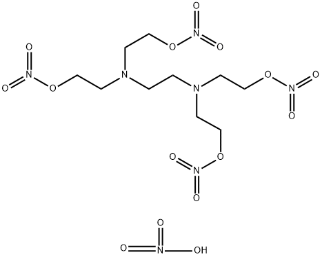 N,N,N',N'-tetrakis(2-(nitrooxy)ethyl)ethylenediammonium dinitrate Struktur