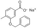 3-BENZYLOXY-4-METHYLBENZOIC ACID SODIUM SALT Struktur