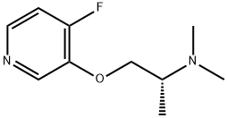 2-Propanamine,1-[(4-fluoro-3-pyridinyl)oxy]-N,N-dimethyl-,(2R)-(9CI) Struktur