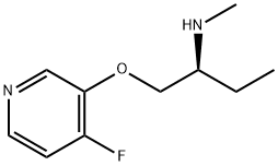 2-Butanamine,1-[(4-fluoro-3-pyridinyl)oxy]-N-methyl-,(2S)-(9CI) Struktur