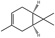 (1S,6α)-3,7,7-トリメチルビシクロ[4.1.0]ヘプタ-3-エン 化學(xué)構(gòu)造式