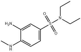 3-AMINO-N,N-DIETHYL-4-(METHYLAMINO)BENZENESULFONAMIDE Struktur