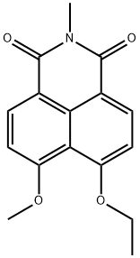 6-ethoxy-7-methoxy-2-methyl-1H-benz[de]isoquinoline-1,3(2H)-dione Struktur