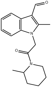 2-METHYL-1-[2-(2-METHYL-PIPERIDIN-1-YL)-2-OXO-ETHYL]-1H-INDOLE-3-CARBALDEHYDE Struktur