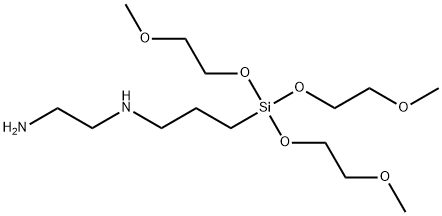 N-[3-[tris(2-methoxyethoxy)silyl]propyl]ethylenediamine  Struktur