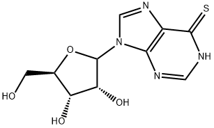 6-MERCAPTOPURINE RIBOSIDE Struktur