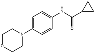 Cyclopropanecarboxamide, N-[4-(4-morpholinyl)phenyl]- (9CI) Struktur