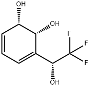 3,5-Cyclohexadiene-1,2-diol, 3-[(1R)-2,2,2-trifluoro-1-hydroxyethyl]-, (1S,2R)- (9CI) Struktur