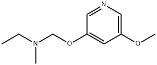 Ethanamine, N-[[(5-methoxy-3-pyridinyl)oxy]methyl]-N-methyl- (9CI) Struktur