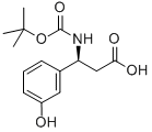 BOC-(S)-3-AMINO-3-(3-HYDROXY-PHENYL)-PROPIONIC ACID Struktur