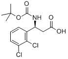 BOC-(S)-3-AMINO-3-(2,3-DICHLORO-PHENYL)-PROPIONIC ACID Struktur