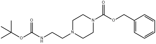 1-CBZ-4-(2-N-BOC-AMINO-ETHYL)-PIPERAZINE Struktur