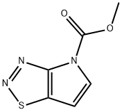 4H-Pyrrolo[2,3-d]-1,2,3-thiadiazole-4-carboxylic  acid,  methyl  ester Struktur