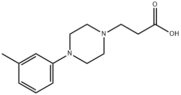 3-[4-(3-methylphenyl)piperazin-1-yl]propanoic acid Struktur