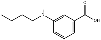 Benzoic acid, 3-(butylamino)- (9CI) Struktur