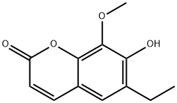 2H-1-Benzopyran-2-one, 6-ethyl-7-hydroxy-8-methoxy- (9CI) Struktur