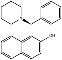 1-((S)-PHENYL(PIPERIDIN-1-YL)METHYL)NAPHTHALEN-2-OL Struktur