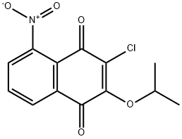 1,4-Naphthalenedione,  3-chloro-2-(1-methylethoxy)-5-nitro- Struktur