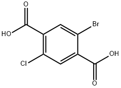 2-Bromo-5-Chloroterephthalic Acid Struktur