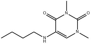 2,4(1H,3H)-Pyrimidinedione, 5-(butylamino)-1,3-dimethyl- (9CI) Struktur