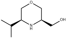 3-Morpholinemethanol,5-(1-methylethyl)-,(3R,5S)-(9CI) Struktur