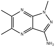 1H-Pyrazolo[3,4-b]pyrazin-3-amine,1,5,6-trimethyl-(9CI) Struktur