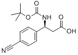 (S)-BOC-4-CYANO-BETA-PHE-OH Struktur