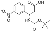 Boc-(S)-3-amino-3-(3-nitro-phenyl)-propanoic acid Struktur