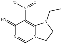 Imidazo[1,2-c]pyrimidin-7(1H)-imine, 1-ethyl-2,3-dihydro-8-nitro- (9CI) Struktur