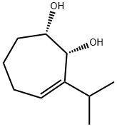 3-Cycloheptene-1,2-diol,3-(1-methylethyl)-,(1S,2R)-(9CI) Struktur