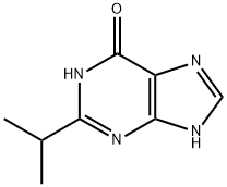 6H-Purin-6-one,  1,7-dihydro-2-(1-methylethyl)-  (9CI) Struktur