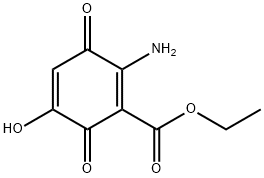 1,4-Cyclohexadiene-1-carboxylic acid, 2-amino-5-hydroxy-3,6-dioxo-, ethyl ester (9CI) Struktur