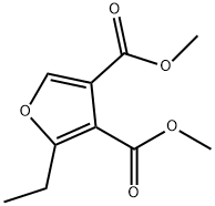 3,4-Furandicarboxylicacid,2-ethyl-,dimethylester(9CI) Struktur