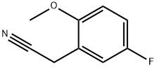 2-Methoxy-5-fluorobenzyl cyanide Struktur