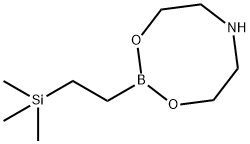 2-TRIMETHYLSILYL-1-ETHYLBORONIC ACID DIETHANOLAMINE ESTER Struktur