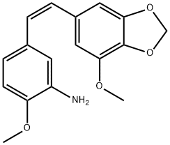 (Z)-2-Methoxy-5-(2-(7-Methoxy-Benzo[D][1,3]Dioxol-5-Yl)Vinyl)Aniline Struktur