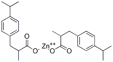 Benzenepropanoic acid, -alpha--methyl-4-(1-methylethyl)-, zinc salt (9CI) Struktur