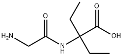 Butanoic  acid,  2-[(aminoacetyl)amino]-2-ethyl-  (9CI) Struktur