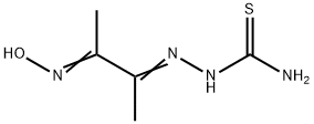 Biacetyl oxime thiosemicarbazone Struktur