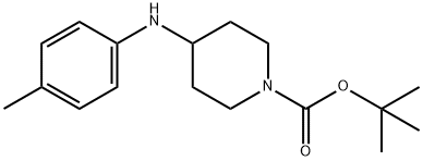 1-BOC-4-[(4-METHYLPHENYL)AMINO]-PIPERIDINE Struktur