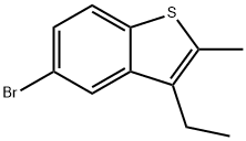 5-BROMO-3-ETHYL-2-METHYL-1-BENZOTHIOPHENE Struktur