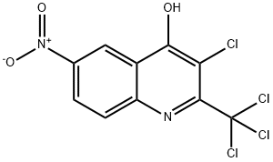 4-Quinolinol,  3-chloro-6-nitro-2-(trichloromethyl)- Struktur