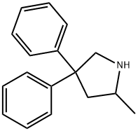 2-METHYL-4,4-DIPHENYL-PYRROLIDINE Struktur