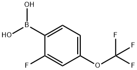 2-FLUORO-4-TRIFLUOROMETHOXYBENZENEBORONIC ACID Struktur